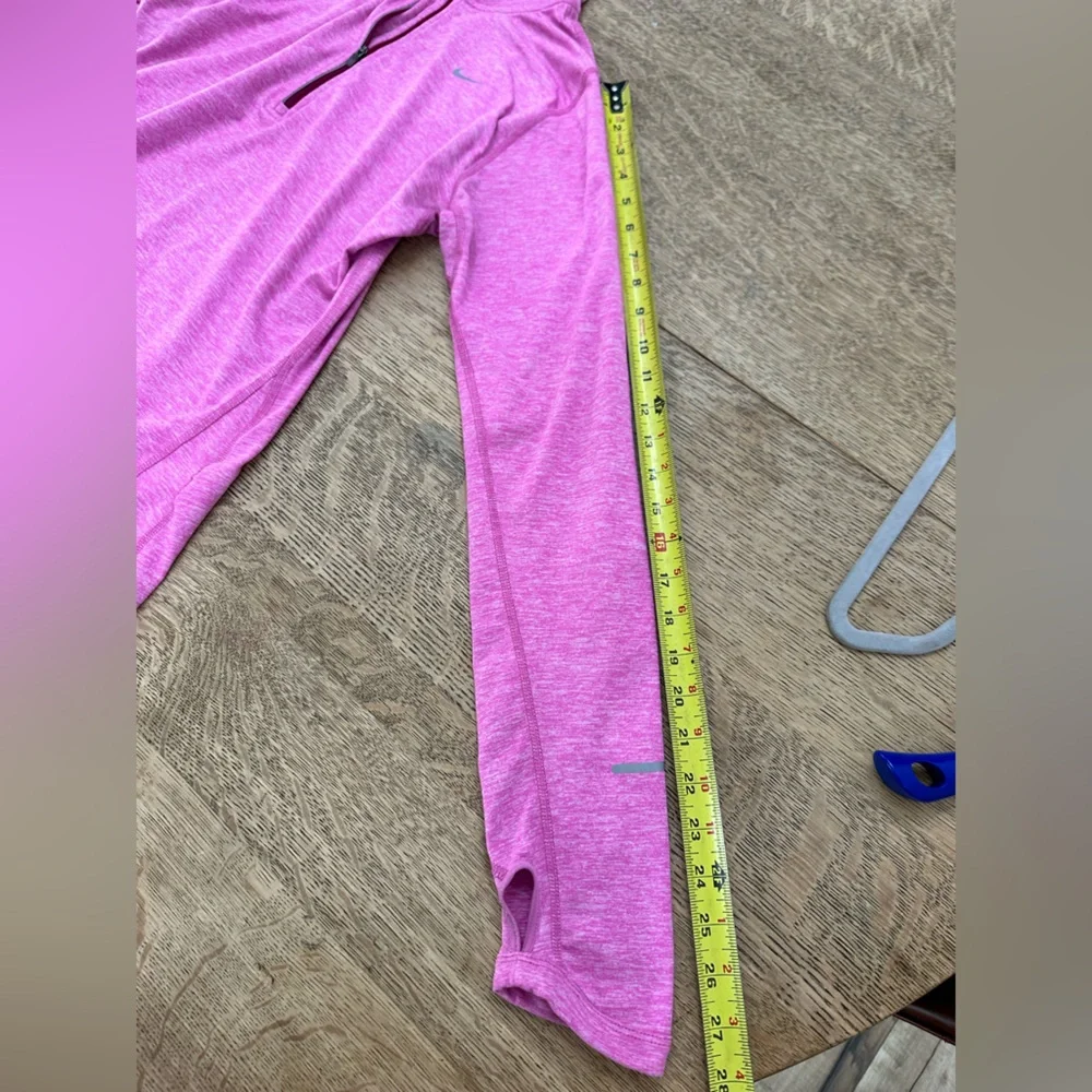 Nike Element DRI-FIT 1/4 Zip Heathered Pink Running Workout Hiking Top medium - Picture 13 of 16